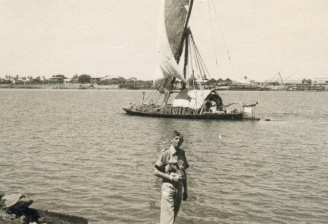 Egypt Norman by the Nile and a felucca