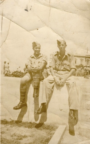 Norman wrote on the back of this - two little niggers Egypt
