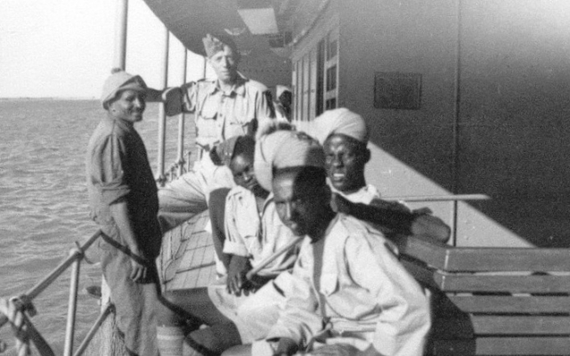 Presumably on the Nile Egypt about 1943