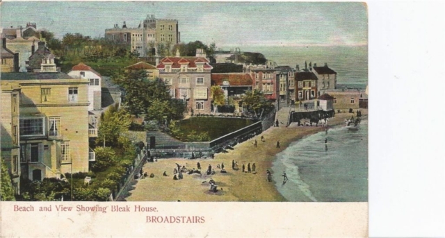 Main Bay, Bleak House & Eagle House on left where news of Waterloo was first delivered. Posted October 1905