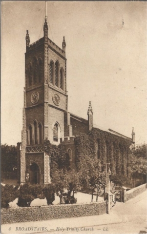 Holy Trinity Church 1911 before tower was taken down in 1925 Posted Augusts 25 1911