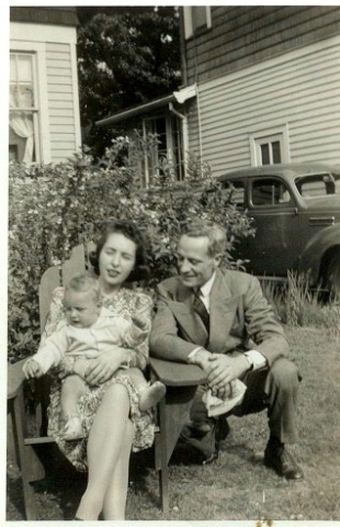 Al, Chrissie and Doug 1942