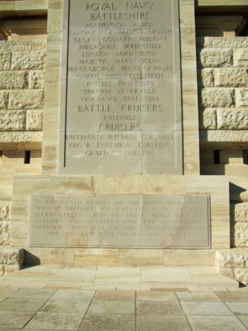 Plaque for the ships taking part