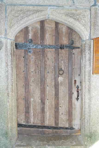 St Mellors Church, Linkinhorne (1) Another of the church doors